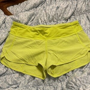 Lululemon Athletica Green Athletic Shorts Lightweight Performance